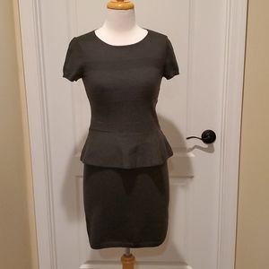 Ann Taylor Loft Peplum Dress shoes XSP Olive Green